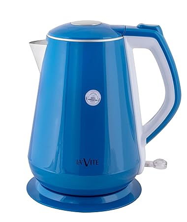 LaVite Electric Kettle (EKLV002B) 1.5 LTR Double Wall 100% Food Grade 304 Stainless Steel