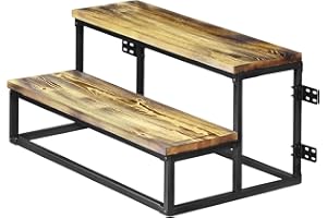 Lumil Garage Steps, Prefab Stairs for Permanent Installation, Not The Portable/Light Weight Alternatives, Hot Tub Stairs, Prefab Outdoor Wood Stairs for Home, Porch Steps