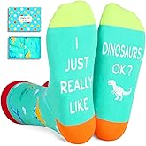 Zmart Animal Lover Gifts Women Men - Funny Goat Dinosaur Horse Socks for Teens, Riding Gifts