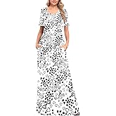 Linkily Maxi Dress Casual Long Dresses with Pockets S-2XL
