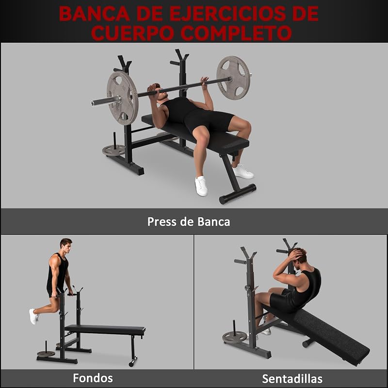 Supino de supino multifuncional de peso dobrável 220 kg