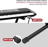 Crystals Cross Braced X Frame Keyboard Stand 7 Height Positions Single Braced view 4