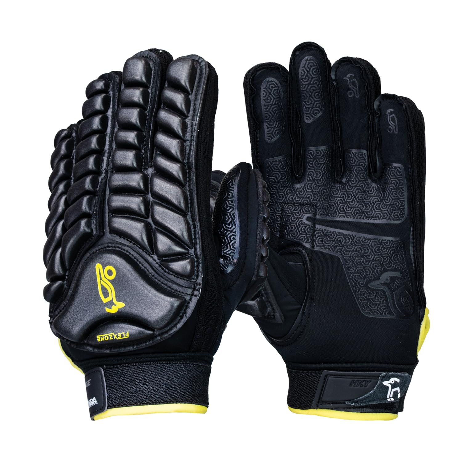 Kookaburra Siege Hockey Glove – Full Hand Protection, Rubberised Palm, Black - M R/H