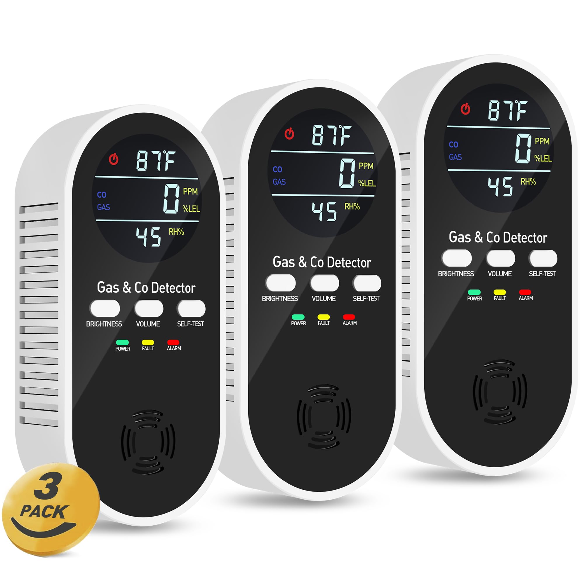 5-in-1 Carbon Monoxide & Combustible Gas Detector