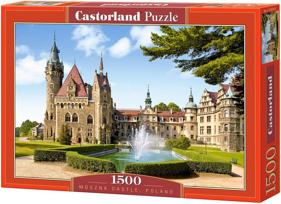 Castorland Puzzle 1500 Pieces Chateau De Moszna Pologne Amazon Fr Jeux Et Jouets