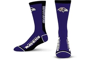 For Bare Feet NFL Unisex Nfl Mvp Crew Sock Medium