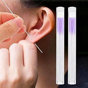 60 Pcs Ear Hole Cleaner Floss, Unscented Piercing Cleaning Line with Portable Tube, Disposable Earring Care Thread for Women