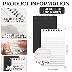 16 Pack Waterproof Notebook 3x5 All Weather Police
