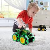 Tomy John Deere Monster Treads Lightning Wheels Tractor Toy view 7