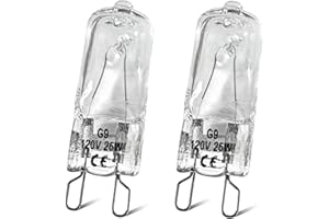 DZQPPC W10169757 Oven Range Light Bulb 120V 25W G9 for Whirlpool and Jenn-Air Kitchenaid Wall Oven Halogen Bulb Replace WPW10169757 318946500 AP6016173 PS11749457(2Pcs)