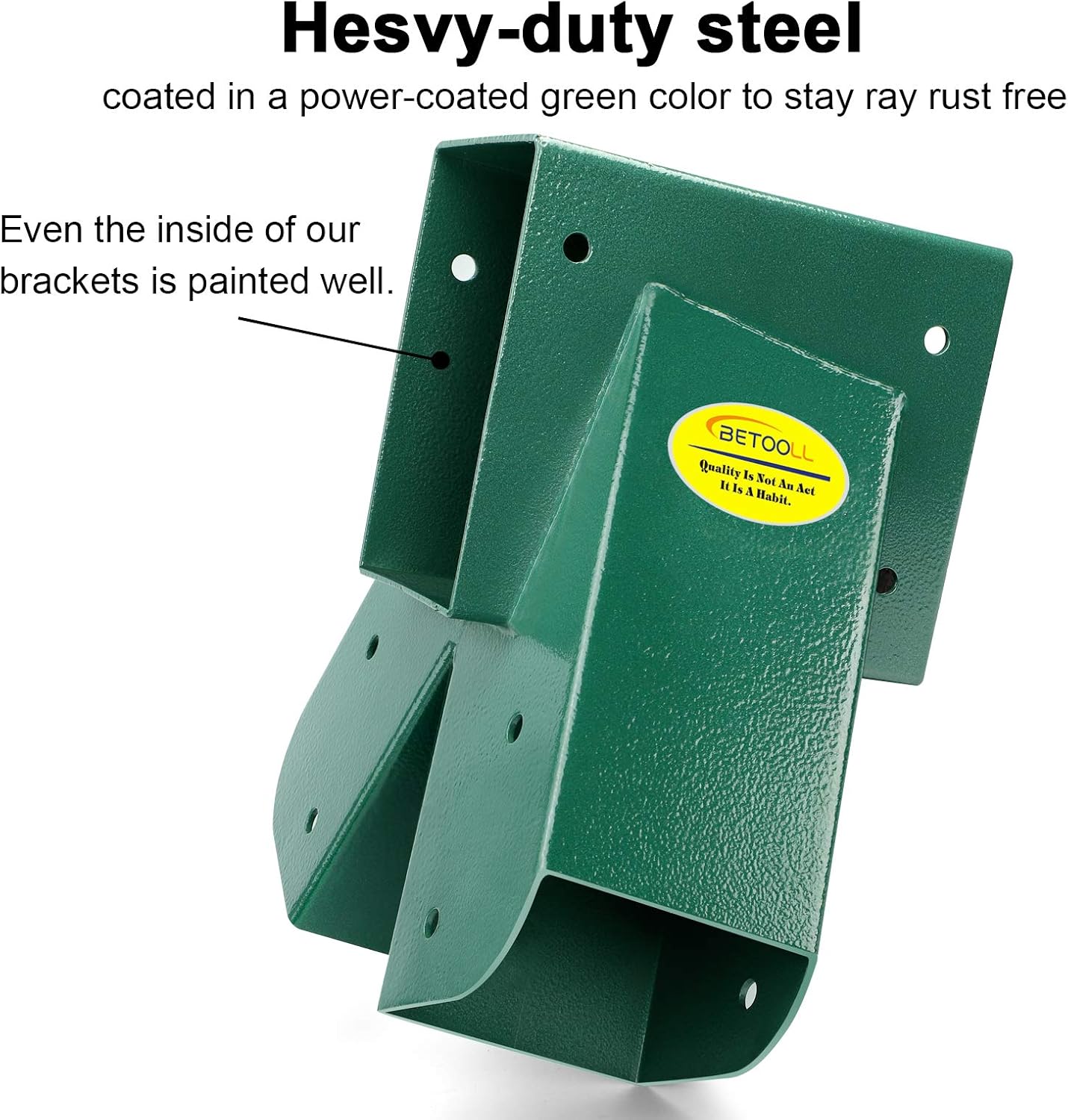 BETOOLL A-Frame 2 Brackets Swing Set Bracket with Mounting Hardware (Green): Toys & Games