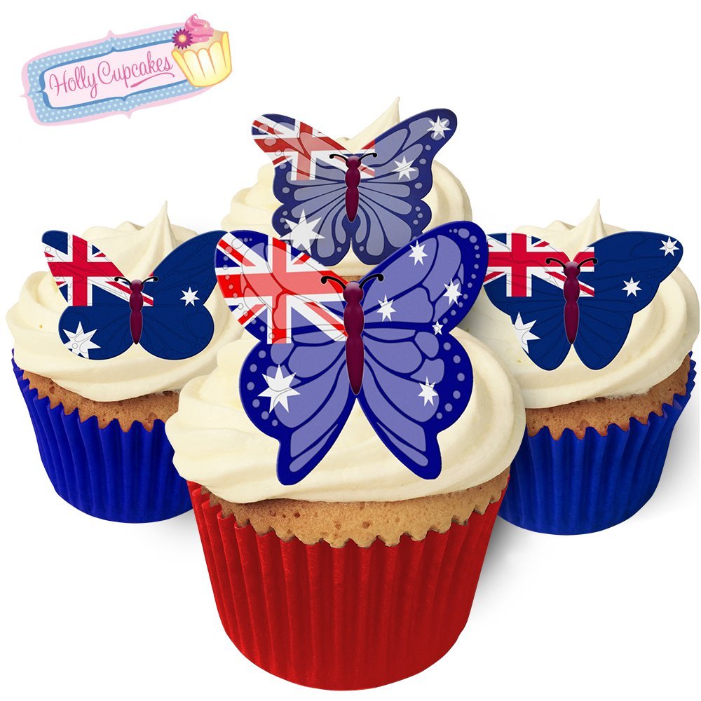 24 Edible Pre Cut Wafer Butterfly Cake Toppers Australia Amazon