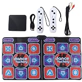 FOSA Double Player Music Dance Mat, Foldable Electronic Dance Pad with AV Cable Music Mat for Living Room TV Computer Interactive Exercise Game