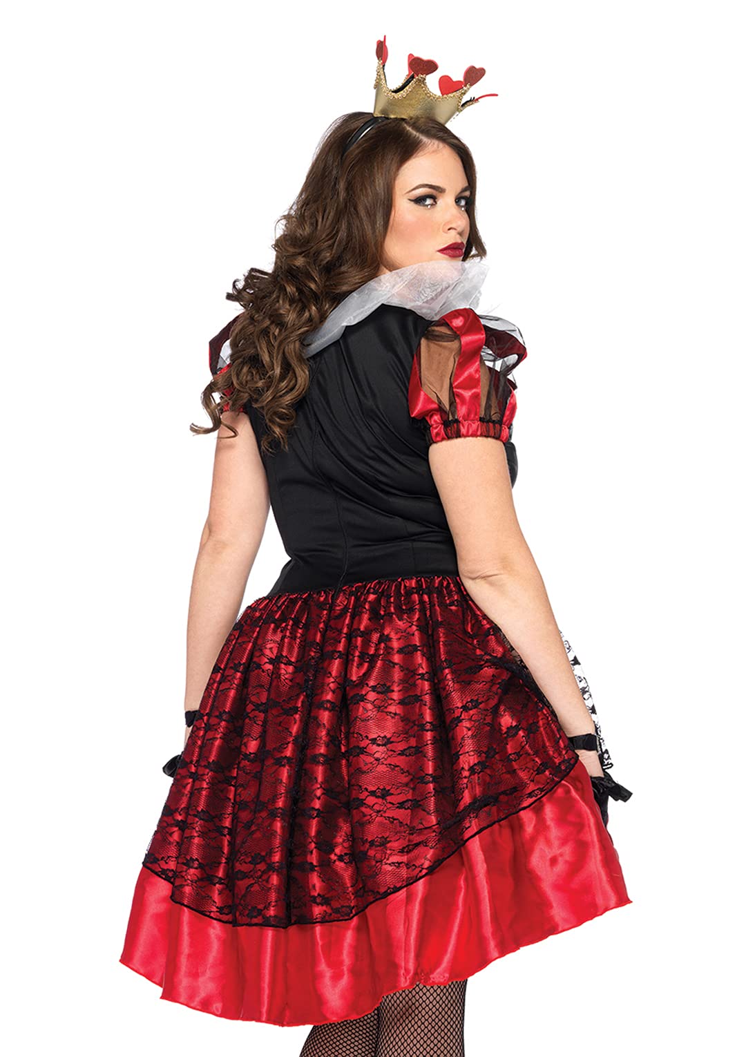 Leg Avenue Women's Plus-Size 2 Piece Royal Red Queen Costume