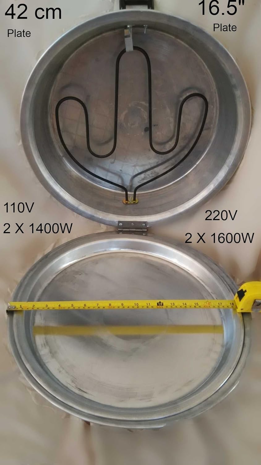 Pita Pot bread oven 110V 42Cm 16.5" plate dual electric air