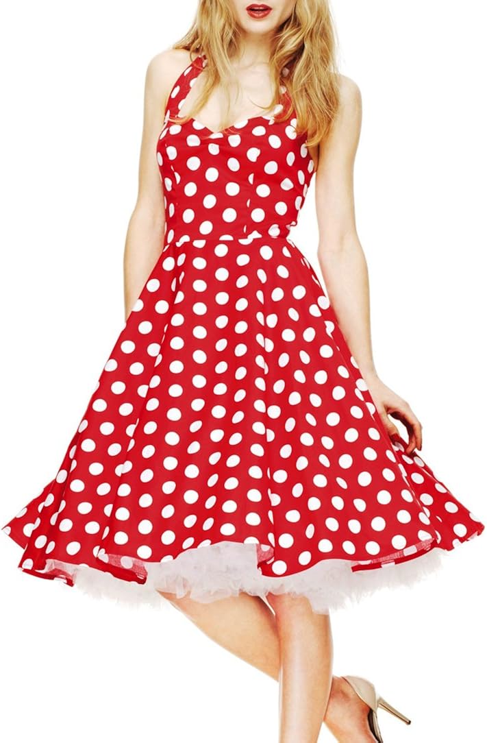 hell bunny red polka dot dress