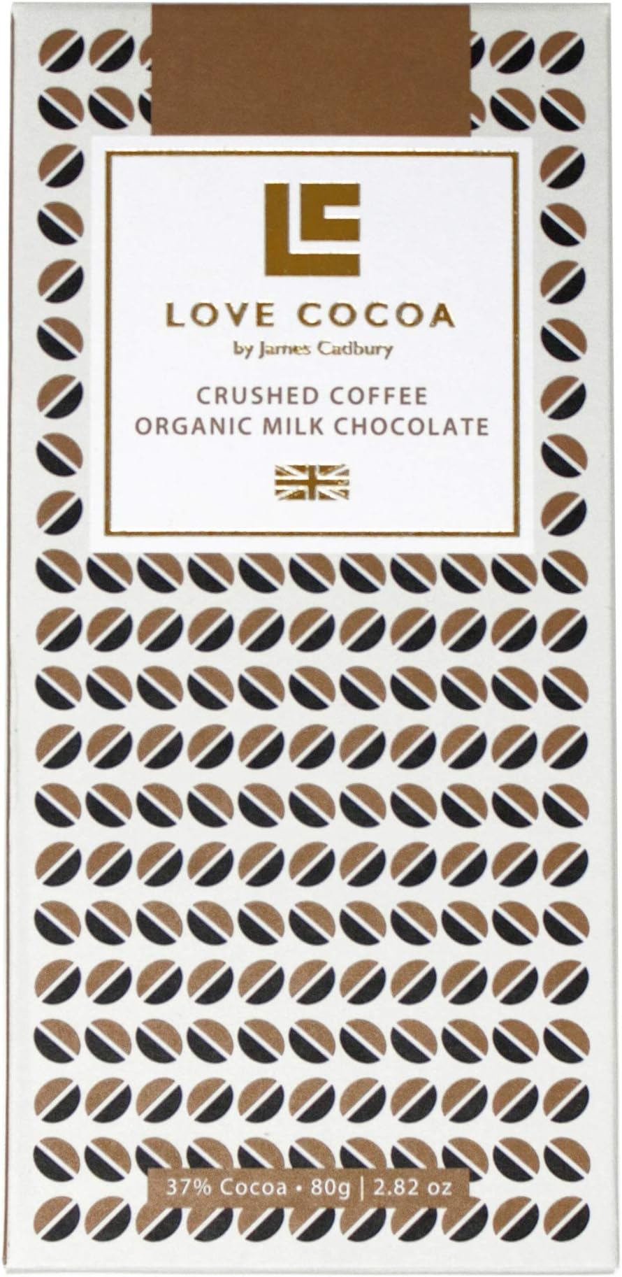 Love Cocoa Chocolate Bar Tablets 80g (Crushed Coffee Milk Chocolate)