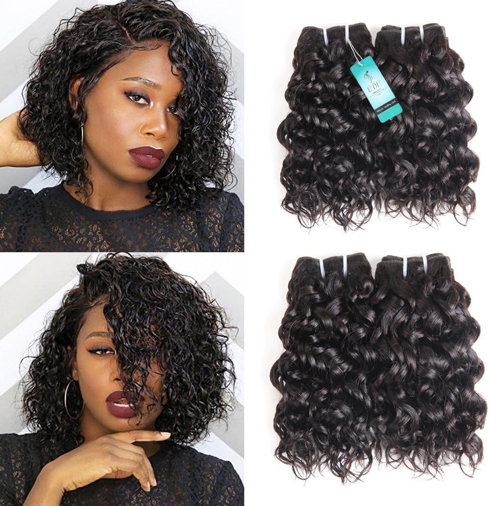 Udu Malaysian Water Wave Hair Bundles 4 Pieces Ocean Wave Wet And