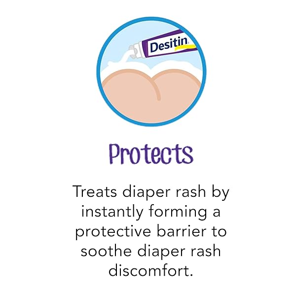 DESITIN MAXIMUM STRENGTH BABY DIAPER RASH CREAM, 40% ZINC OXIDE, HYPOALLERGENIC NO ADDED PARABENS & DYES, PROTECTS & RELIEVES BABY’S SKIN FOR UP TO 12 HOURS, PREVENTS DIAPER RASH, 4.8 OZ TUBE