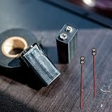 Gunwon 5Pcs 9V Battery Snap Connector I Type with 15 cm Leads PP3 Clip view 5