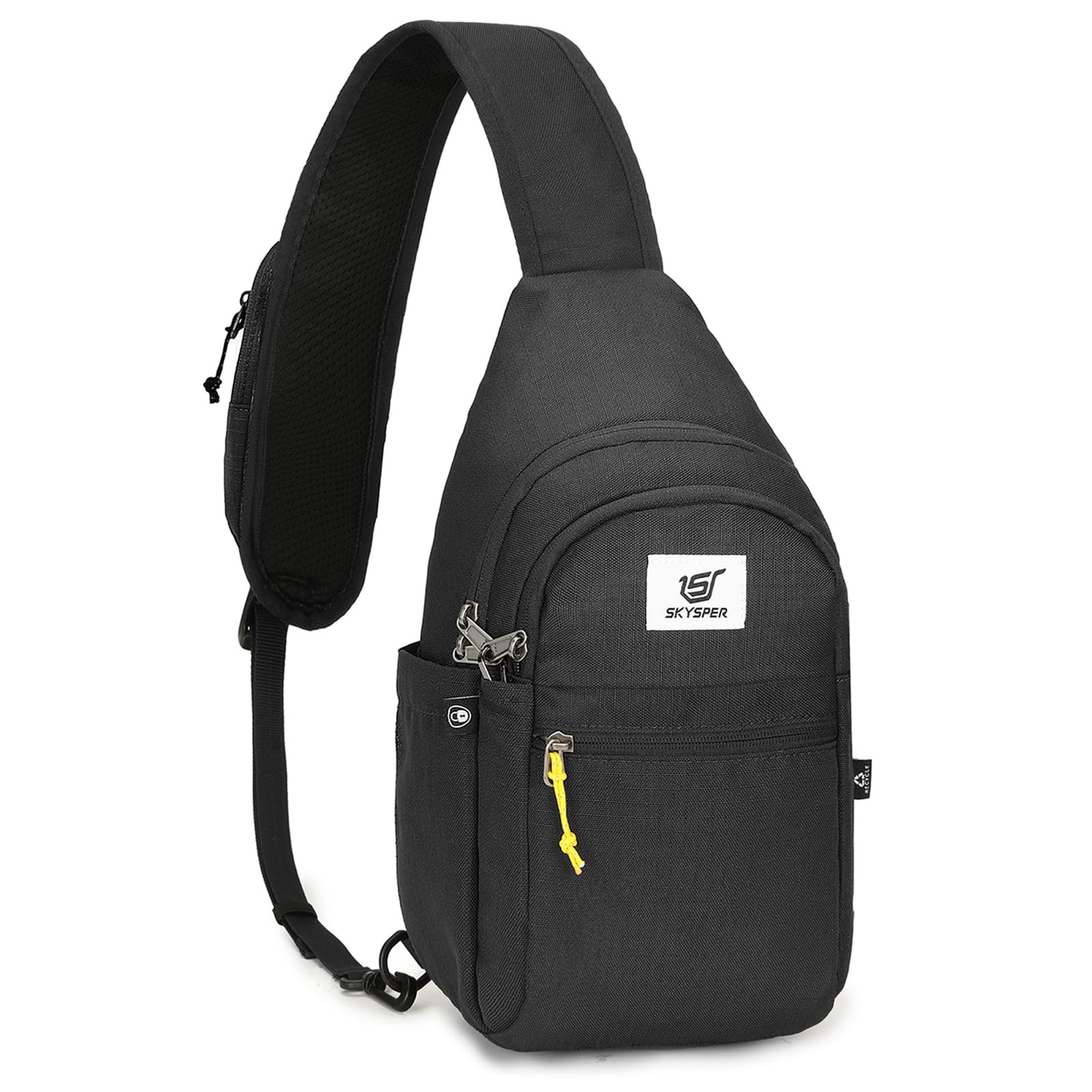 Photo 1 of SKYSPER Sling Bag RFID Anti-Theft Crossbody Bag Recycled Travel Cross Body Bag Shoulder Sling Daypack(Black)