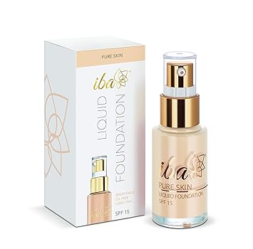 Iba Halal Care Pure Skin Liquid Foundation, Snow White, 30 ml