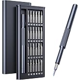 AXTH 25-in-1 Small Precision Screwdriver Set, Professional Magnetic Mini Repair Tool Kit for Phone, Computer, Watch, Laptop, Macbook, Ring Doorbell, Eyeglass, Electronic, [Bearing Steel] Screw Driver