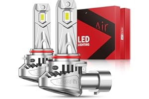 LASFIT BEAM 9005 Bulbs, 30000lm 800% Brightness 2025 Upgrade Super Bright 6000K Cool White HB3 Fog Light Bulbs, Real 1:1 Mini Size with Cooling Fan, Plug and Play Non-Polarity, Pack of 2