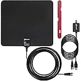 Chaowei Indoor Amplified Digital HDTV Antenna-Omnidirectional Antenna Up to 120 Miles Range with Amplified Signal Booster for