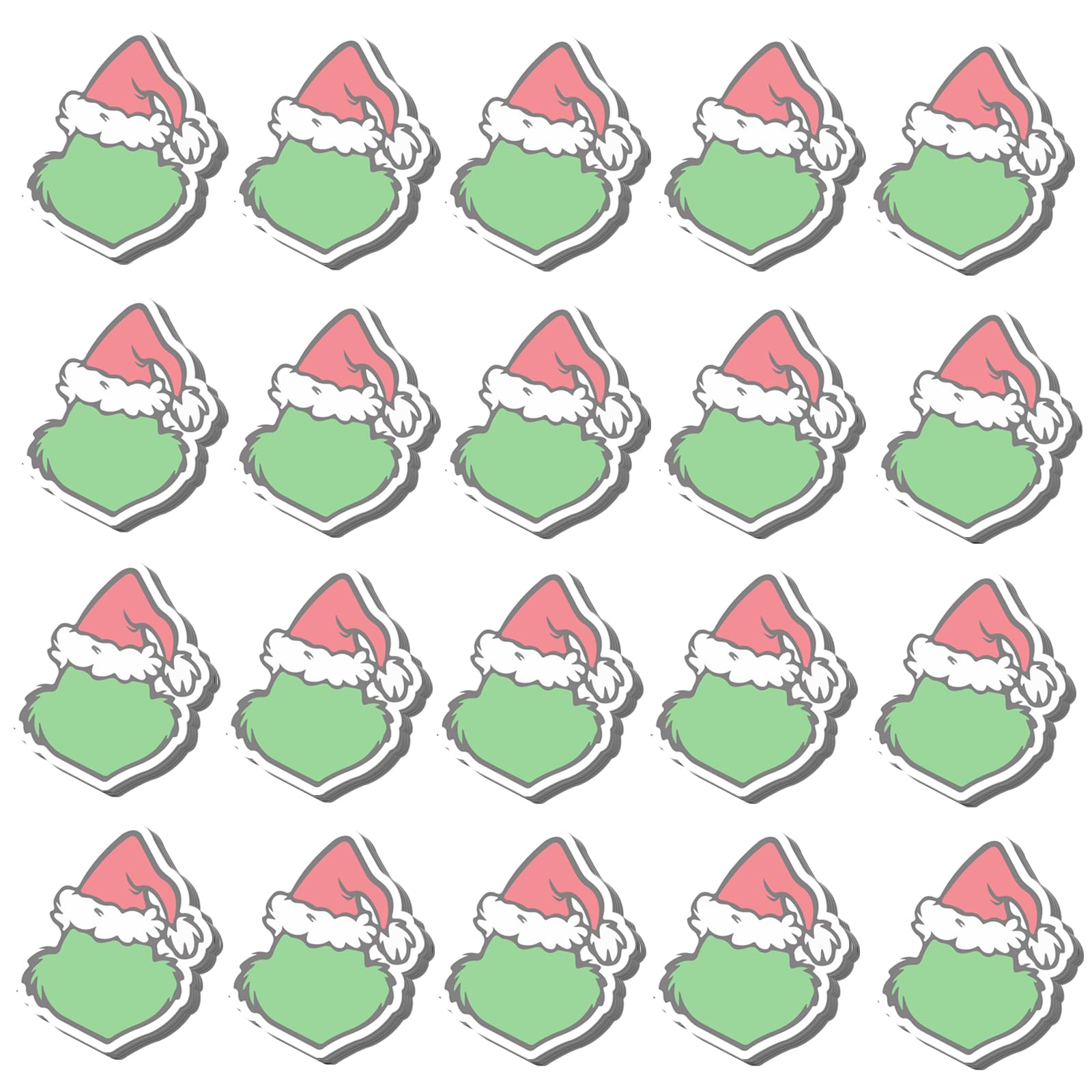 Photo 1 of 24 Pcs Christmas Sticky Notes - 3x3 Inch Cute Cartoon Pattern Self-Adhesive Note Pads - Winter Xmas Sticky Memo Notes for Christmas Gifts, School, Office, Home, Students, Teachers Presents