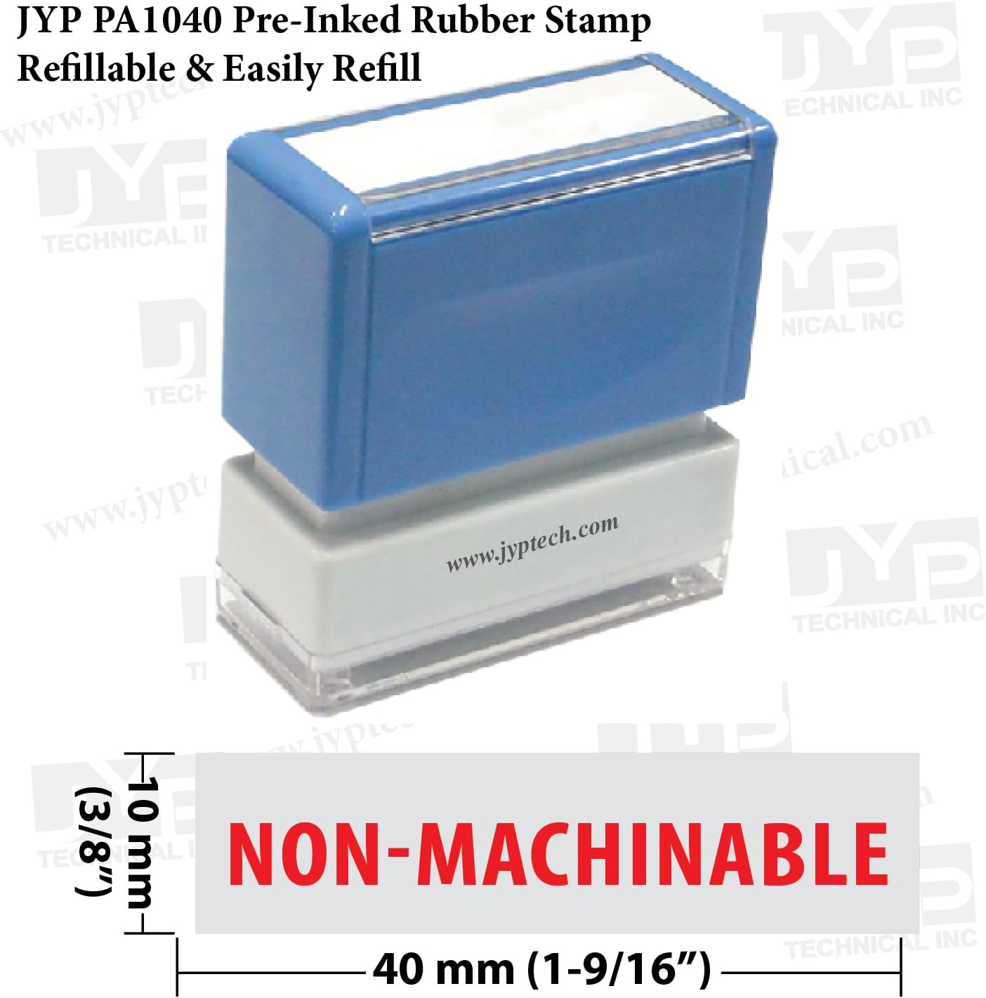 NONMACHINABLE 5/16" X 11/2" (10 x 40 mm) JYP PA1040 Pre