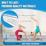 BEYOND MARINA Inflatable Gymnastics Mat 3m Purple 10cm Thick w/ Pump view 3
