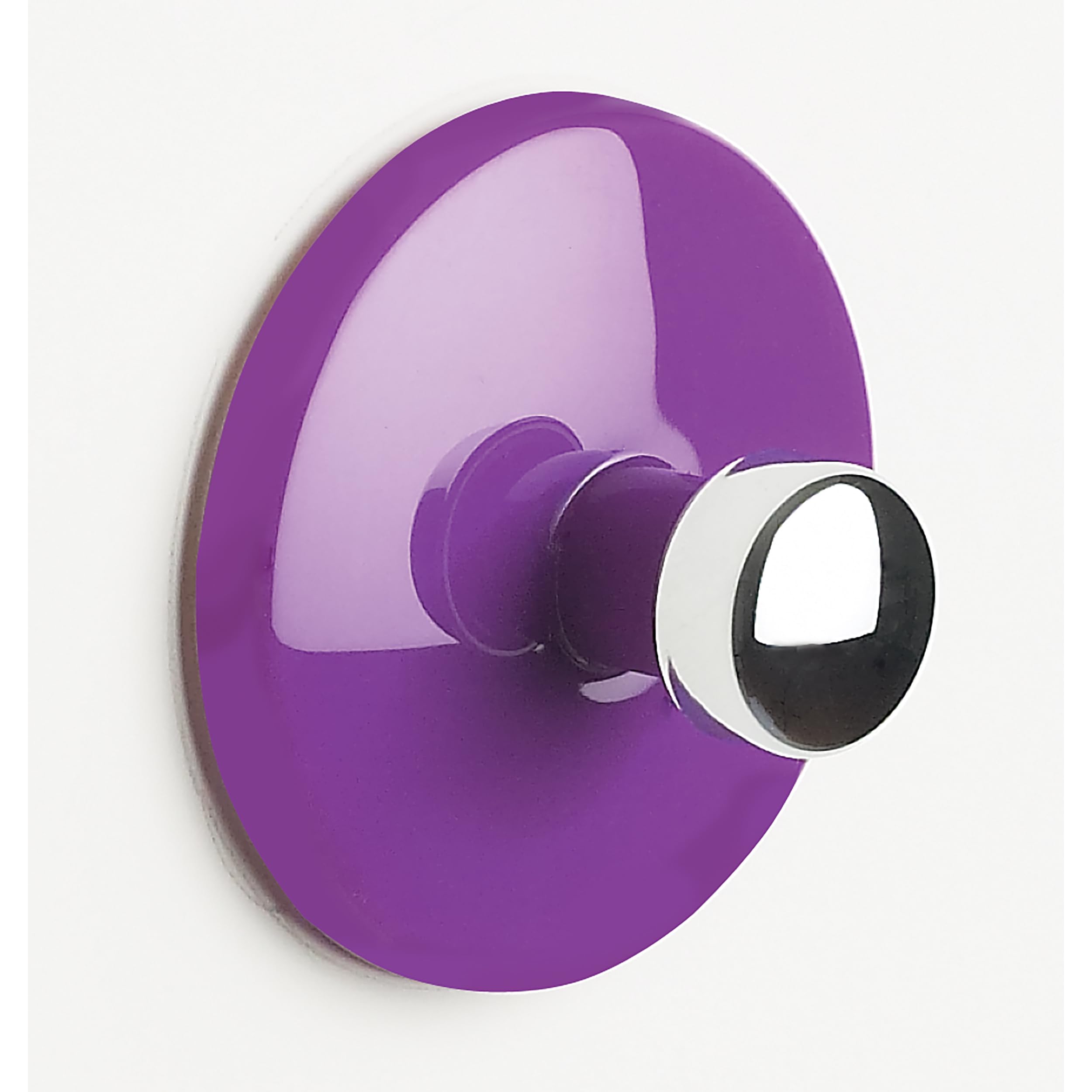 Spirella Bowl Collection, Adhesive Hook 4.0, ABS Chrome, Purple, 4