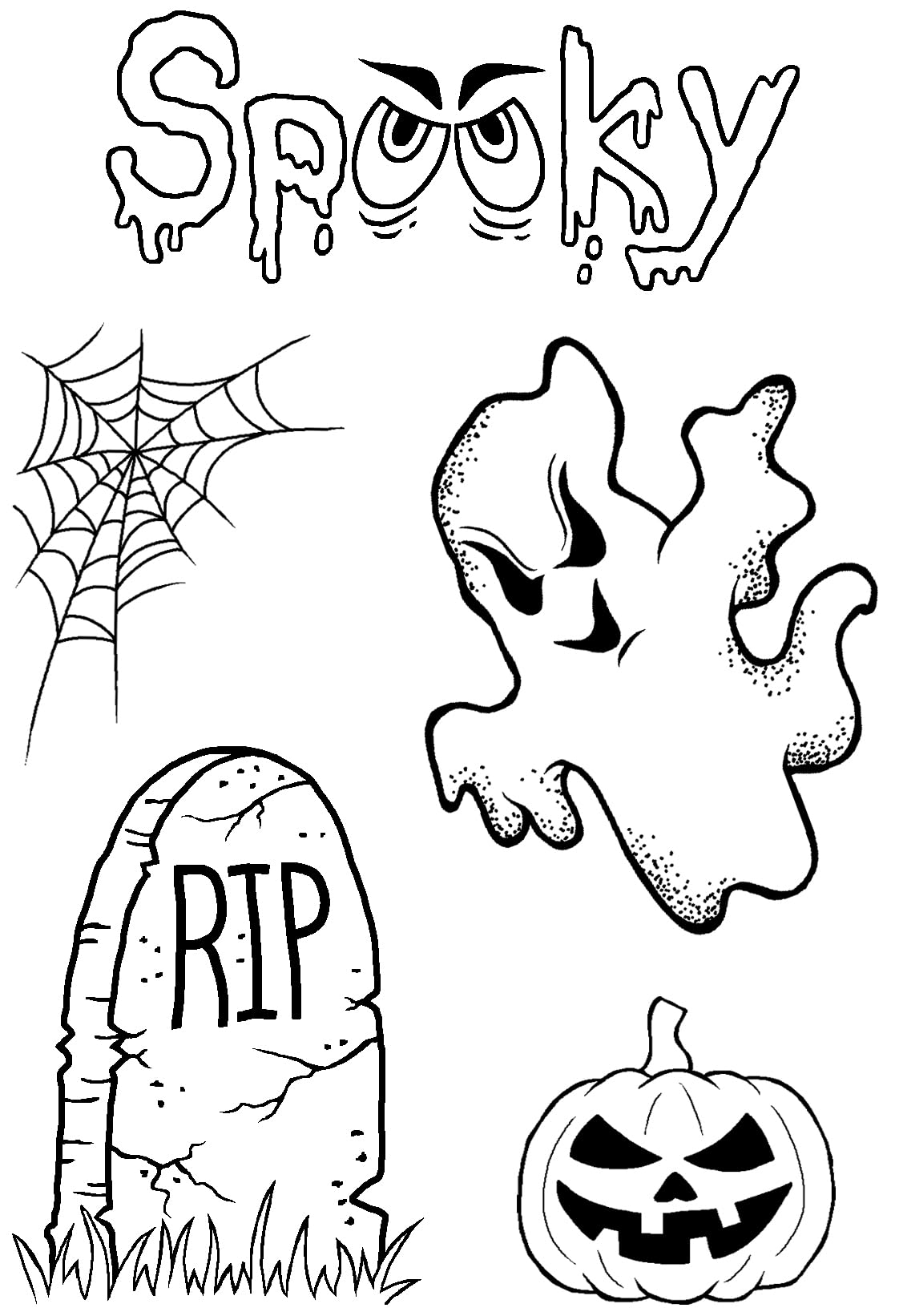 Woodware Clear Stamp Set-Spooky Goings On, 4 x 6 in