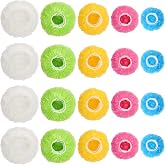 90 Pcs Bowl Covers, Sublaga 5 Sizes Reusable Bowl Covers for Bread Proofing | 4/6/8/10/12in Translucent Stretchable Size, Colorful Plastic Bowl Cover, Alternative to Foil &amp; Plastic Wrap for Baking Supply