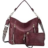 Chase Chic Hobo Bag for Women, PU Ladies Purse Handbags Trendy Crossbody Shoulder Bucket Bag for Work,Travel