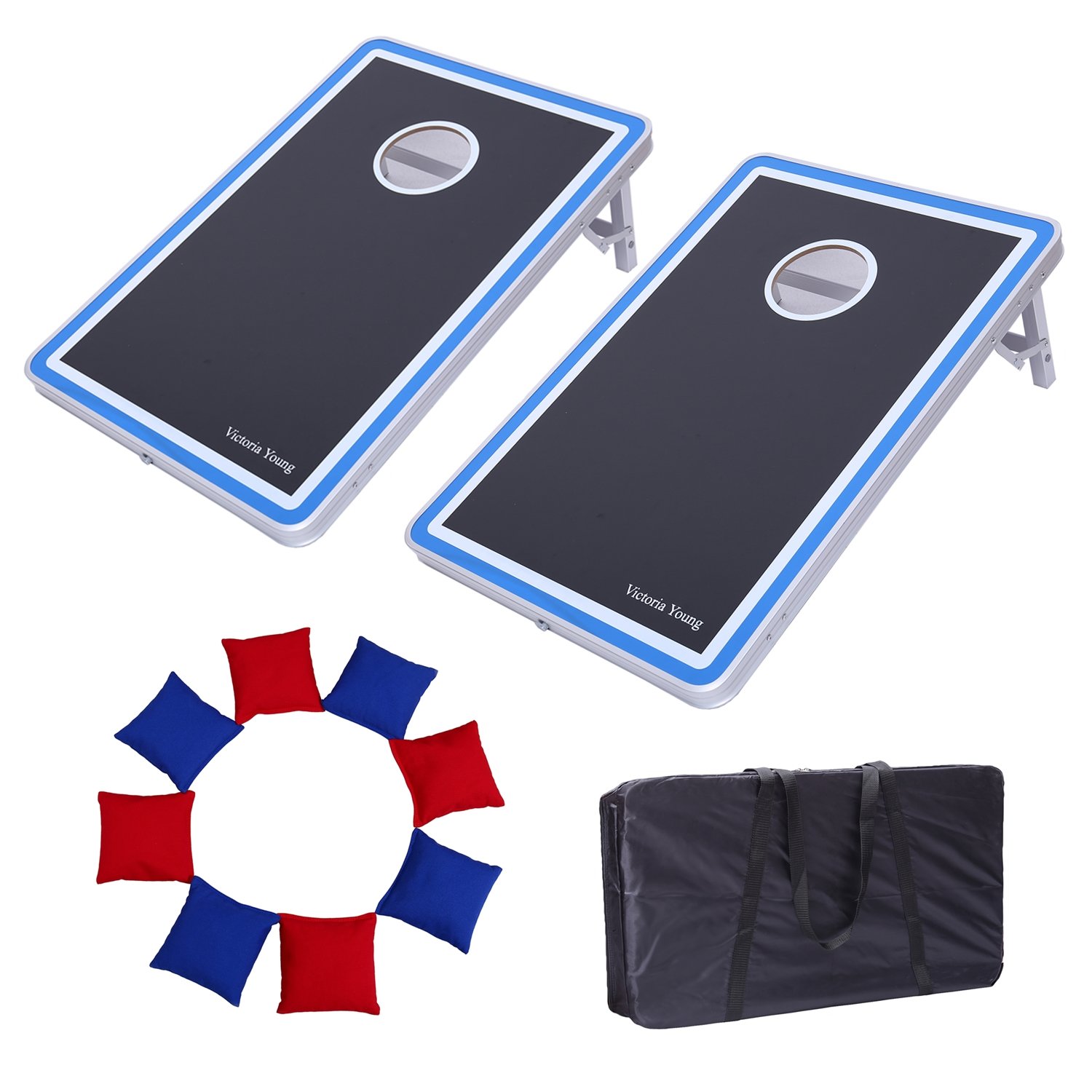 Best cornhole bean bag toss game set aluminum