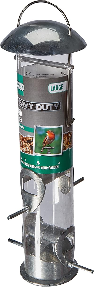 Gardman A01044 Heavy Duty Seed Feeder - All Metal, Diecast Aluminium, 600g