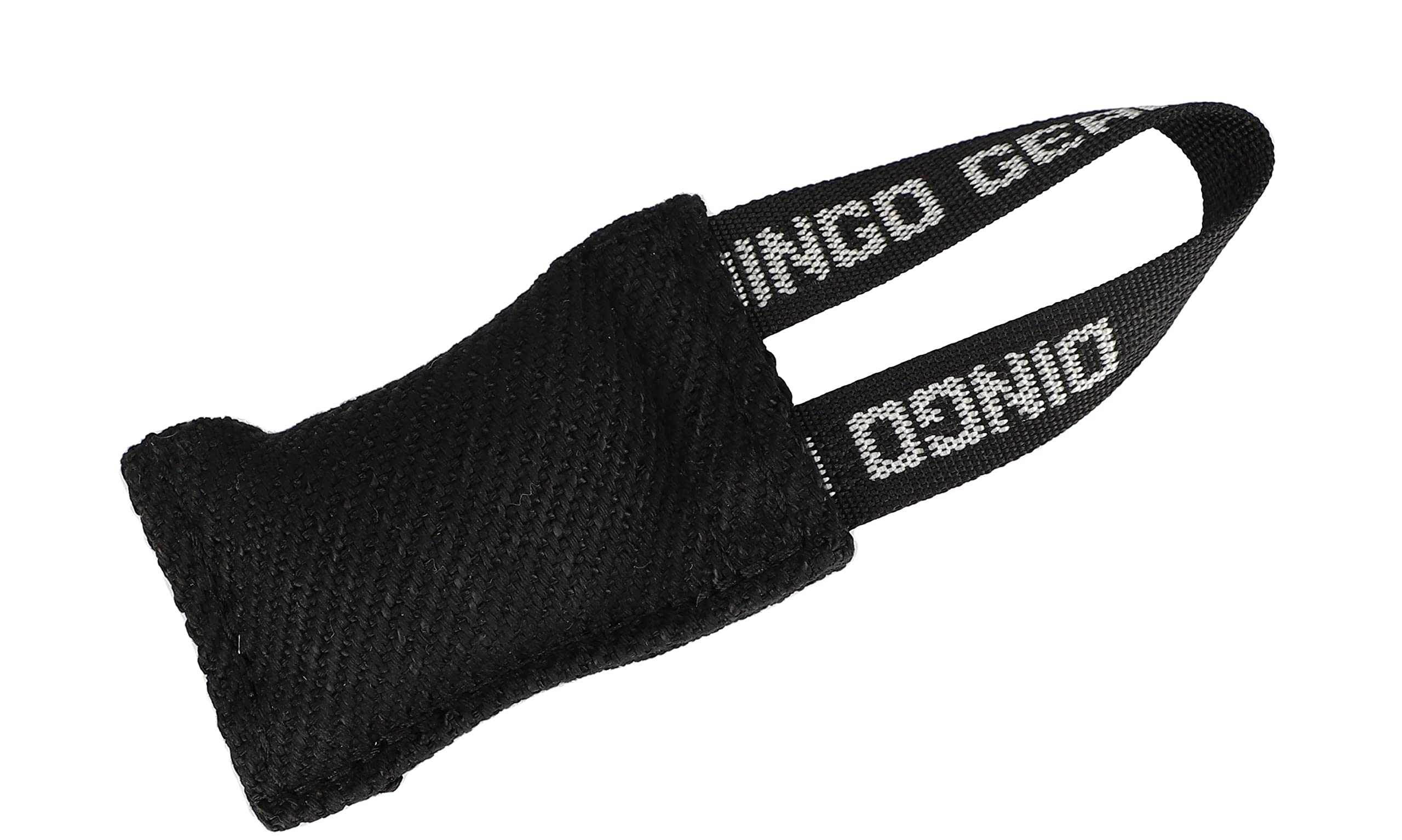 DINGO GEAR Nylcot Bite Tug for Dog Training K9 IGP & Fun, 1 Handle, Black 10 x 5 cm