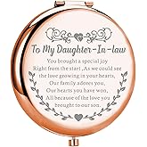 MYOSPARK Daughter in Law Gifts to My Daughter-in-Law Wedding Compact Makeup Mirror Bride to Be Gift from Mother in Law (Daughter-in-Law Mirror)