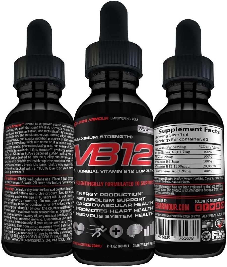 Amazon Com Vitamin B12 B Complex By Life S Armour Vb12 High