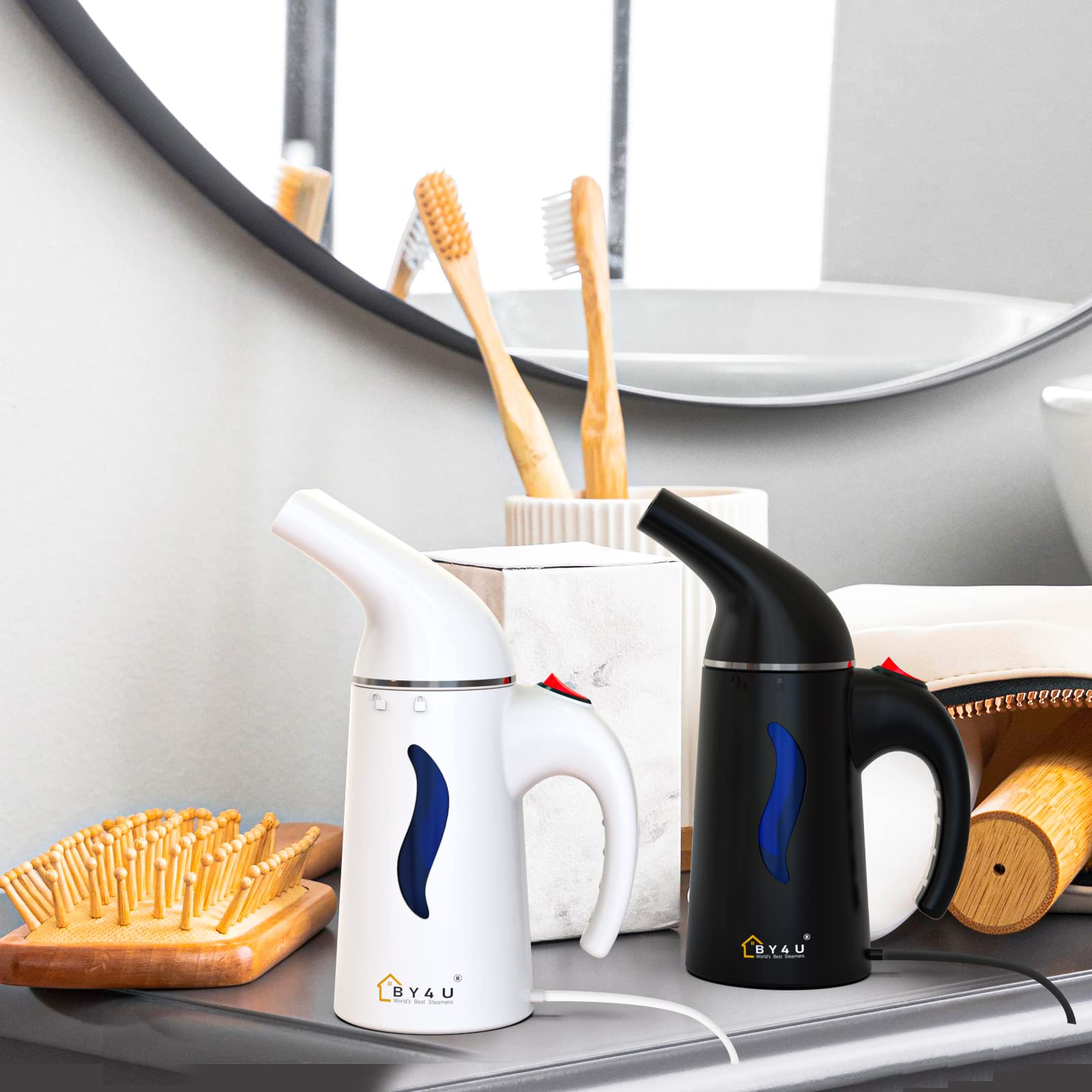 Travel Size Steamer for Clothes,Handheld Garment Steamer for Hat,1lbs Lightly,40s Fast Heat-up,8 FT Power Cord,800W, Light Mini Steamer for Home, Office and Travel, Black