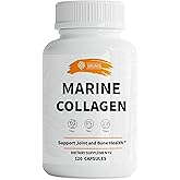 SIRUNES Marine Collagen Peptides, 120 Capsules - Fish Collagen Supplements for Women, Great for Hair, Skin, Nails, Joints & Bones - Made in USA