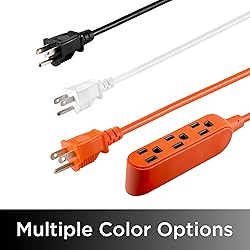 UltraPro 50 Ft Indoor Extension Cord 3 Outlet Power