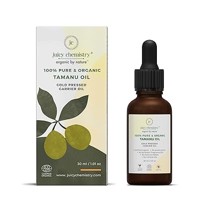 Juicy Chemistry Organic Cold Pressed Tamanu Seed Oil, 30 Ml