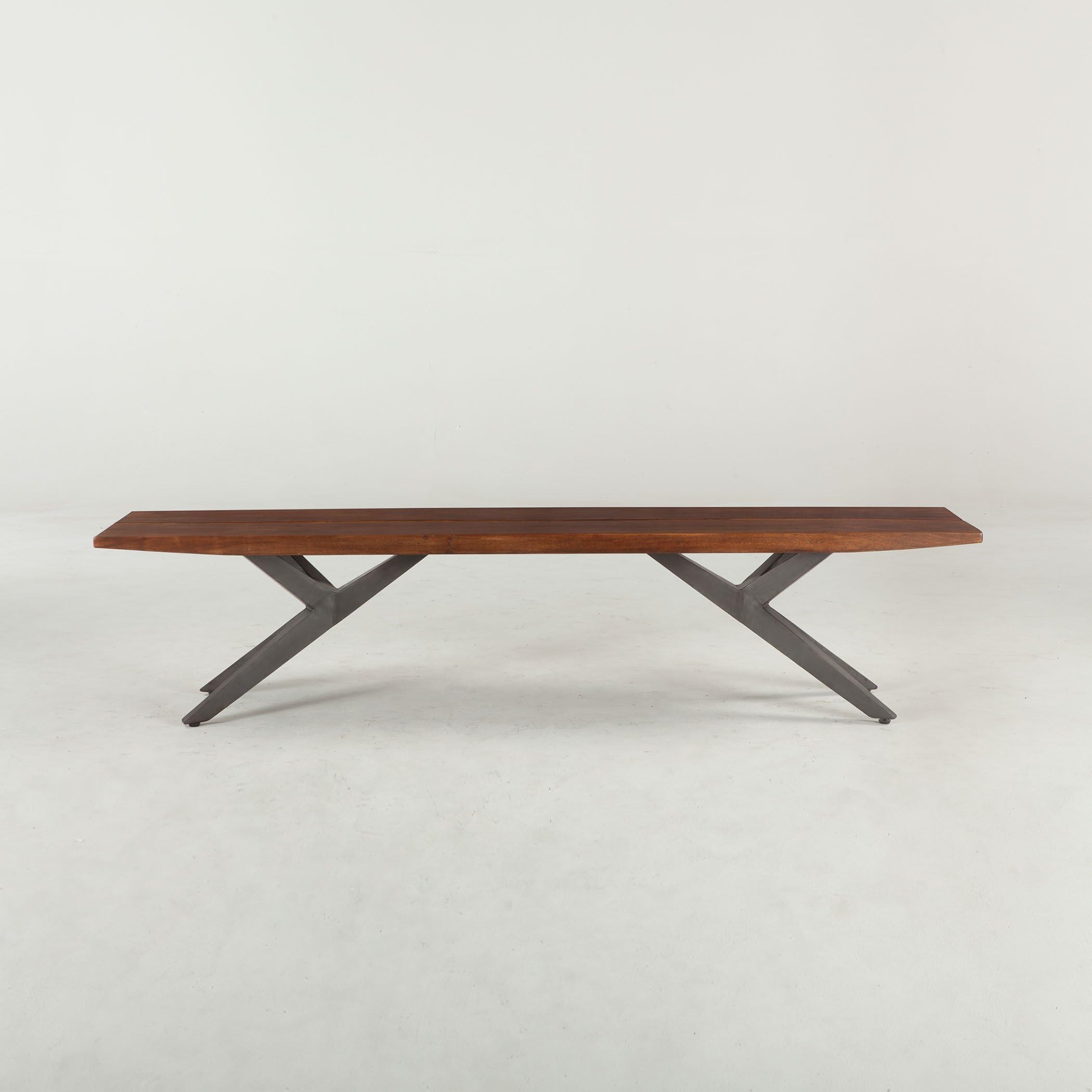 World Interiors Furniture Burghala Acacia Wood Bench, 80"