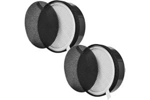 KEEPOW Replacement Filter LV-H132-RF for Levoit Air Purifier LV-H132, 2 Pack HEPA and Activated Carbon Filter