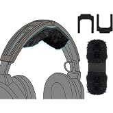 SOULWIT Wool Headband Kit for Bose Aviation X A10/A20 Headsets, Replacement Headstrap Pad Repair Part - Black