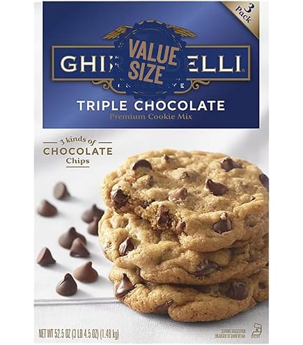 Amazon.com : Ghirardelli Triple Chocolate Chip Cookie Mix (17.5