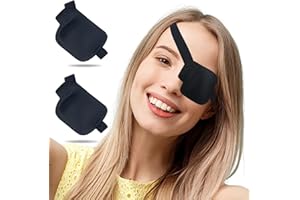 THSIREE Eye Patch, 2PCS Medical Eye Patches for Adults Kids, 3D Amblyopia Lazy Eye Patches for Left Eye (Left)